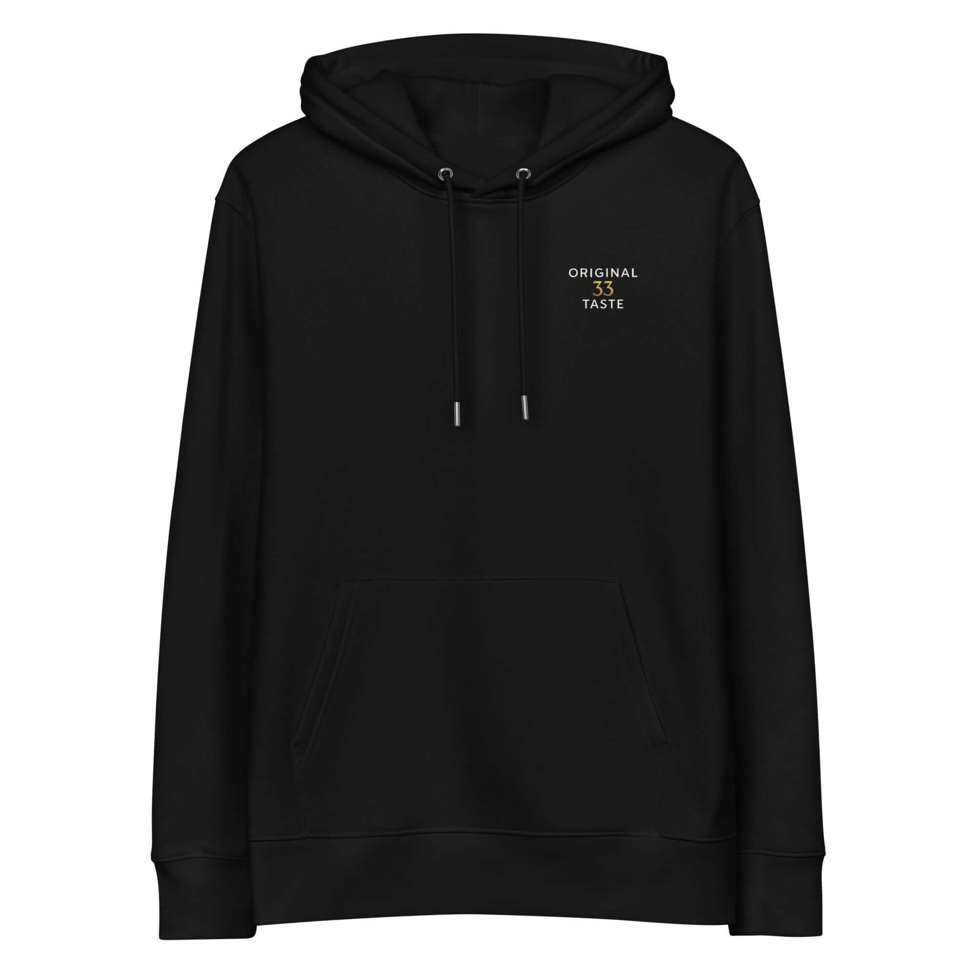Hoodie in black with logo print original 33 taste gold street label paradiso 33 absolut OG