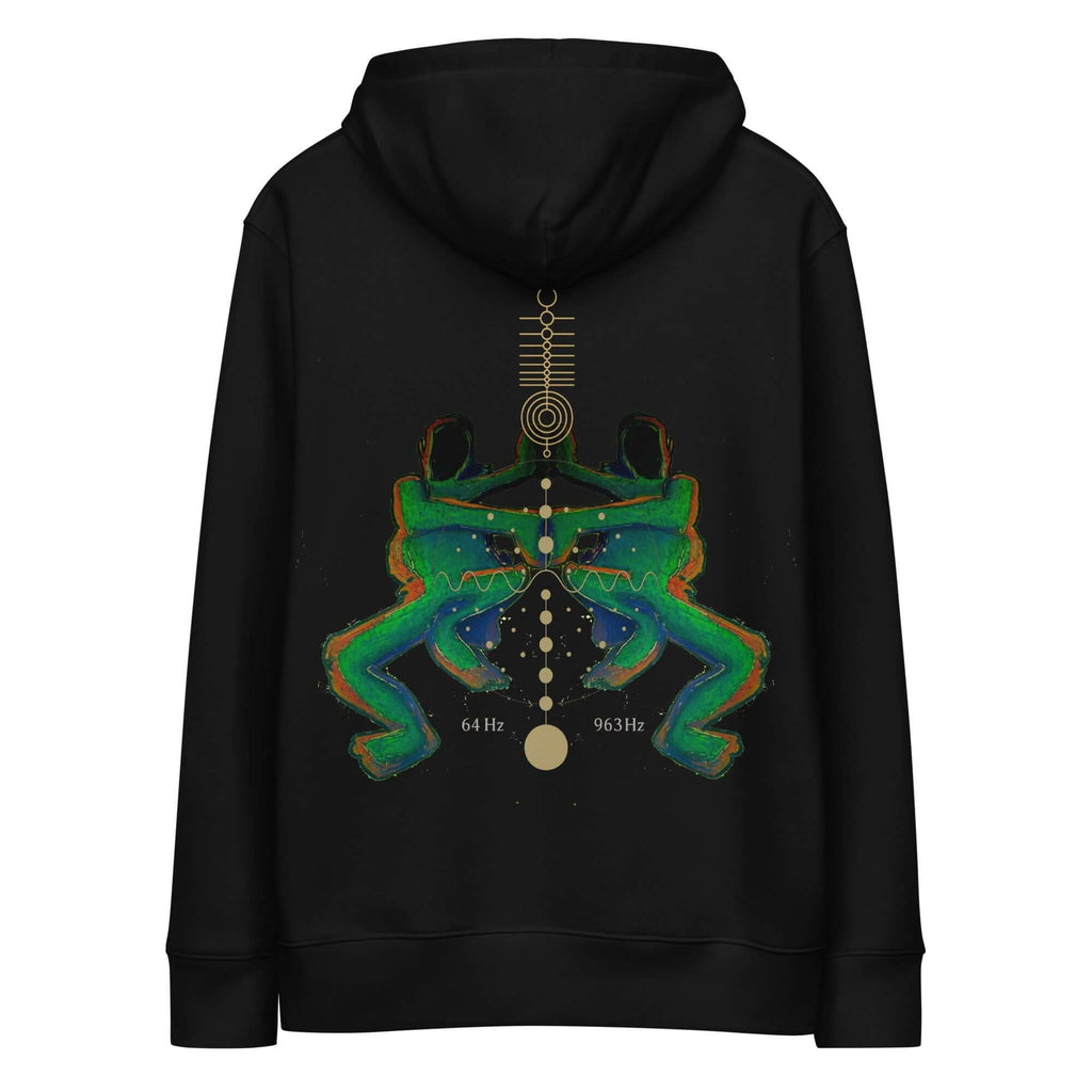 Hoodie multicolor, green, orange, gold, street label artwork design by paradiso OG