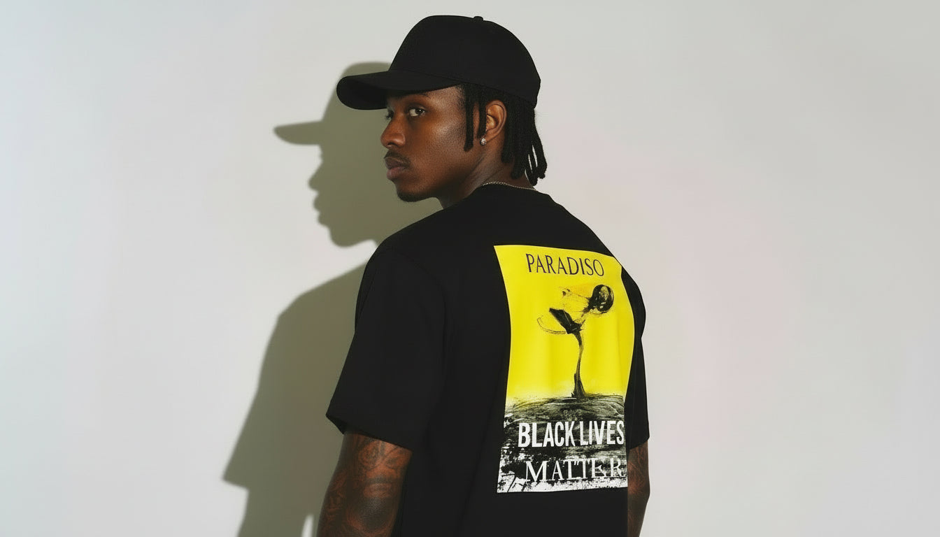paradiso t-shirt print black lives matter