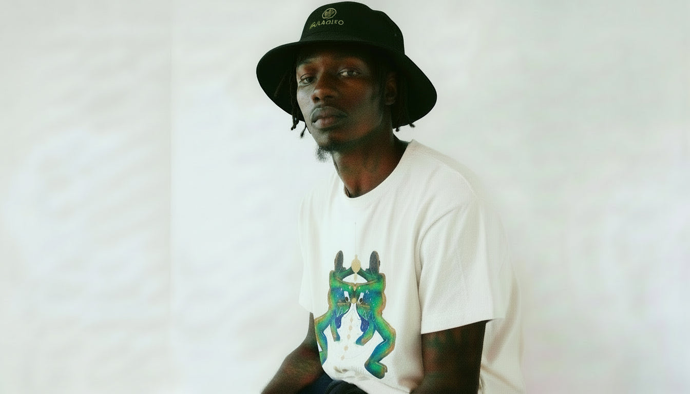 paradiso model with  green ain soph t shirt print